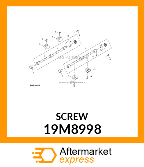 SCREW, FLANGED, METRIC 19M8998