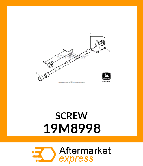 SCREW, FLANGED, METRIC 19M8998