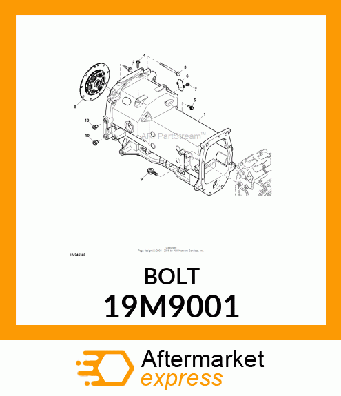 SCREW, FLANGED, METRIC 19M9001