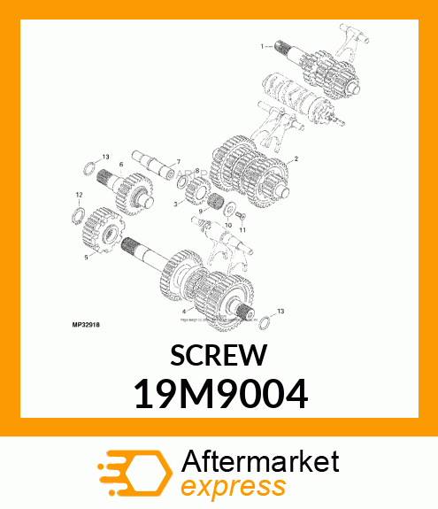 SCREW, HEX FLAT CTSK HEAD, METRIC 19M9004