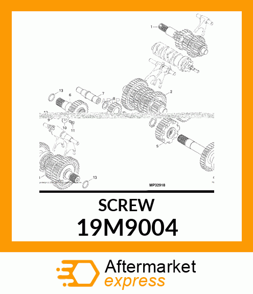 SCREW, HEX FLAT CTSK HEAD, METRIC 19M9004