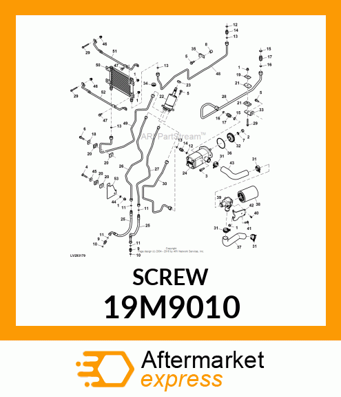 SCREW, FLANGED, METRIC 19M9010