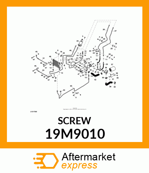 SCREW, FLANGED, METRIC 19M9010