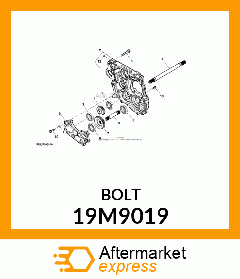 SCREW, FLANGED, METRIC 19M9019