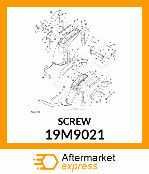 SCREW M8X35 LAN999 10.9 FLANGE 19M9021