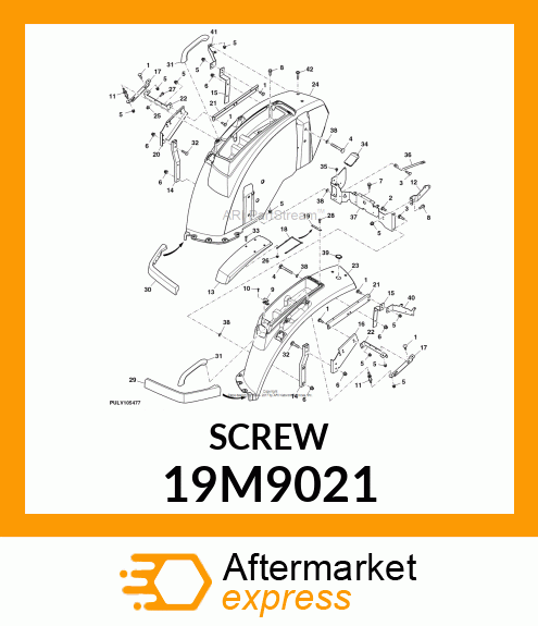 SCREW M8X35 LAN999 10.9 FLANGE 19M9021