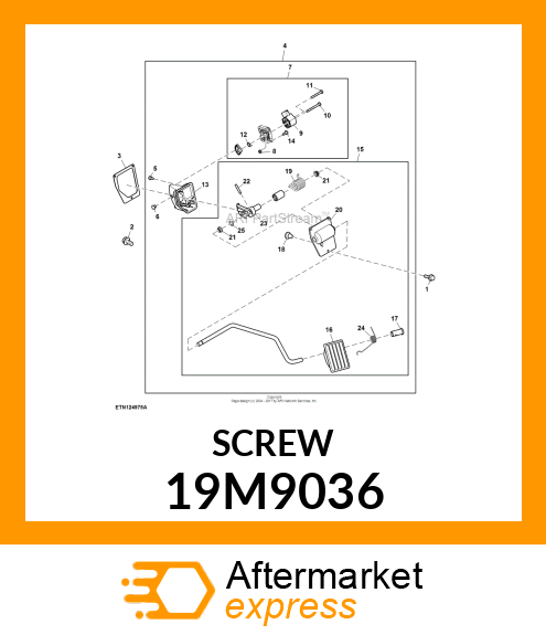 OVAL HEAD CAP SCREW M4X10 LAN999 19M9036