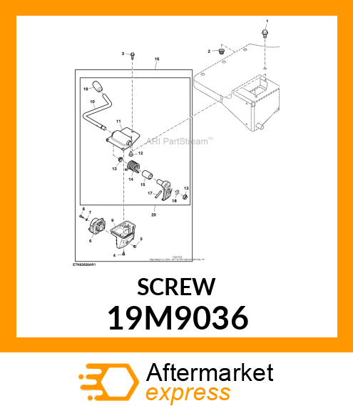 OVAL HEAD CAP SCREW M4X10 LAN999 19M9036