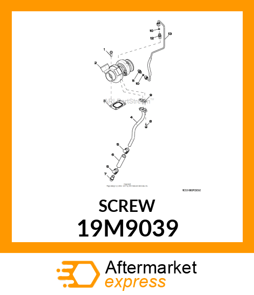 SCREW, FLANGED, METRIC, SERRATE 19M9039