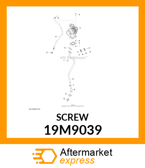 SCREW, FLANGED, METRIC, SERRATE 19M9039