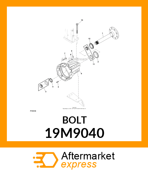 SCREW, FLANGED, METRIC 19M9040