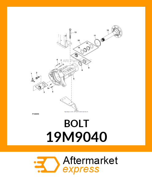 SCREW, FLANGED, METRIC 19M9040