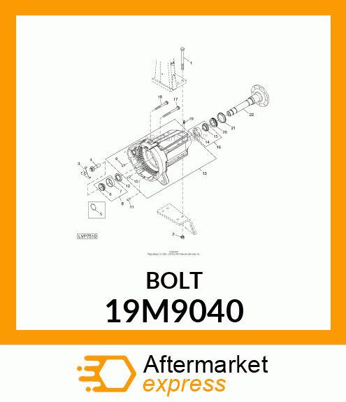 SCREW, FLANGED, METRIC 19M9040