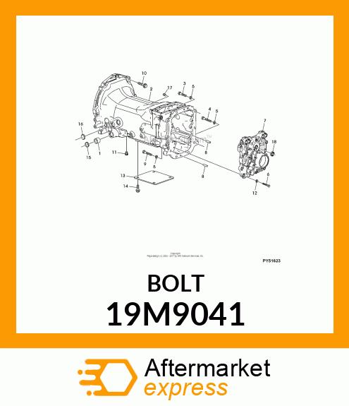 SCREW, FLANGED, METRIC 19M9041