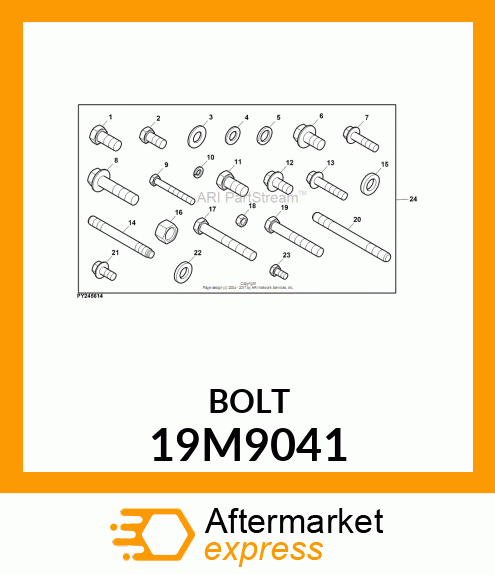 SCREW, FLANGED, METRIC 19M9041