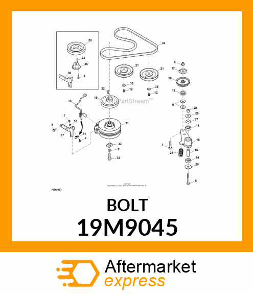 SCREW, FLANGED, METRIC 19M9045