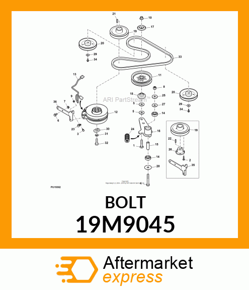 SCREW, FLANGED, METRIC 19M9045