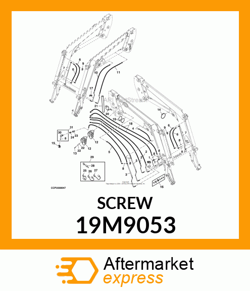 SCREW, FLANGED, METRIC 19M9053