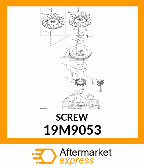 SCREW, FLANGED, METRIC 19M9053