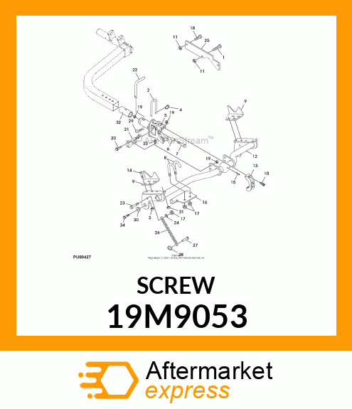 SCREW, FLANGED, METRIC 19M9053