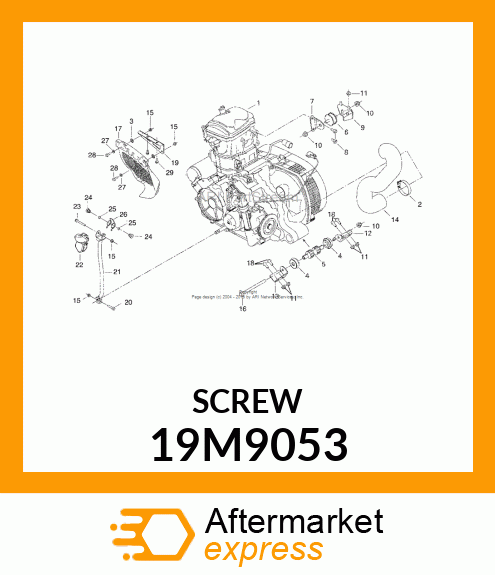 SCREW, FLANGED, METRIC 19M9053