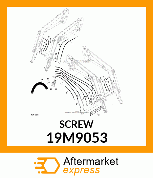 SCREW, FLANGED, METRIC 19M9053