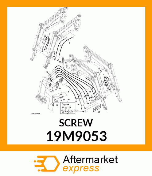 SCREW, FLANGED, METRIC 19M9053