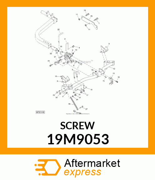 SCREW, FLANGED, METRIC 19M9053