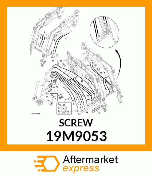 SCREW, FLANGED, METRIC 19M9053