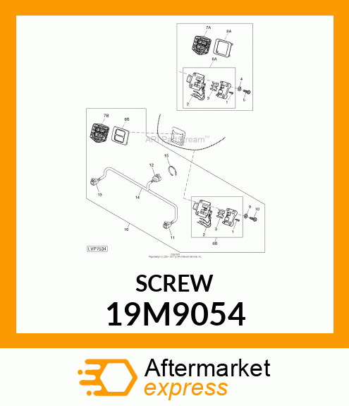 SCREW, HEX SOCKET HEAD, METRIC 19M9054