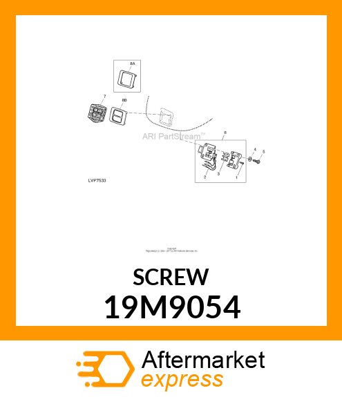 SCREW, HEX SOCKET HEAD, METRIC 19M9054