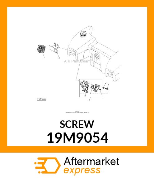 SCREW, HEX SOCKET HEAD, METRIC 19M9054