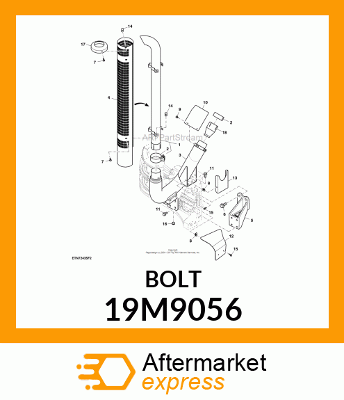 SCREW, FLANGED, METRIC 19M9056