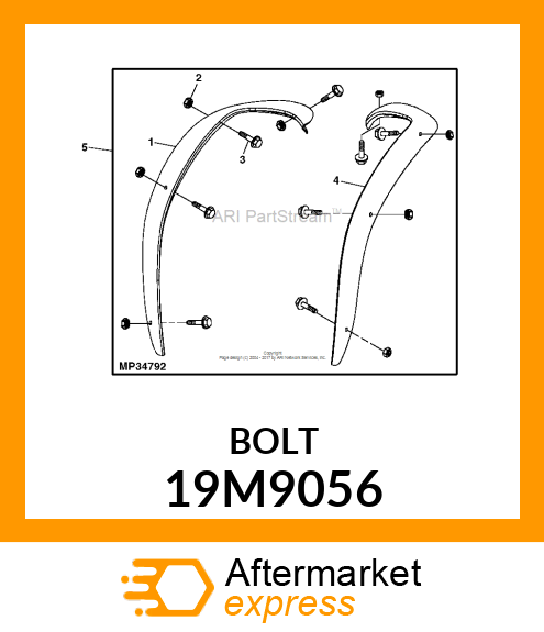 SCREW, FLANGED, METRIC 19M9056