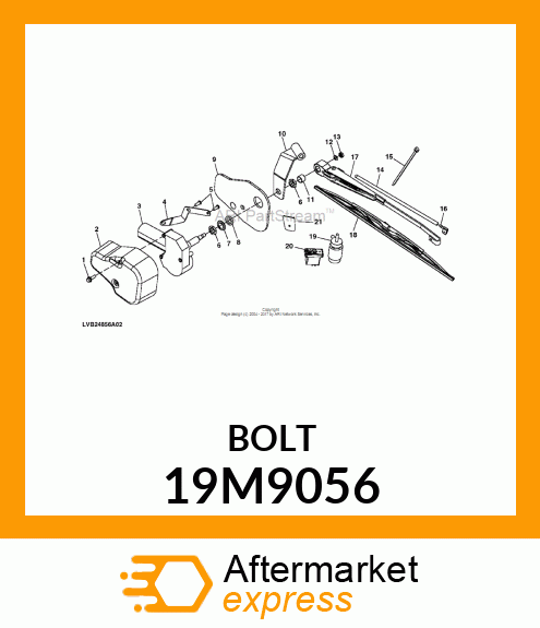 SCREW, FLANGED, METRIC 19M9056