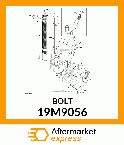 SCREW, FLANGED, METRIC 19M9056