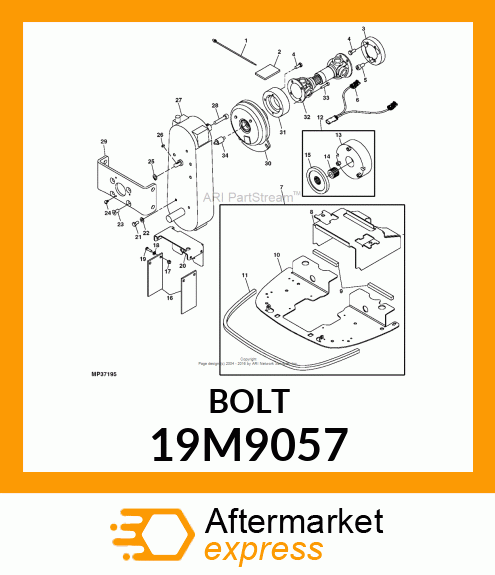 SCREW, HEX SOCKET HEAD, METRIC 19M9057