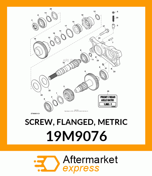 SCREW, FLANGED, METRIC 19M9076