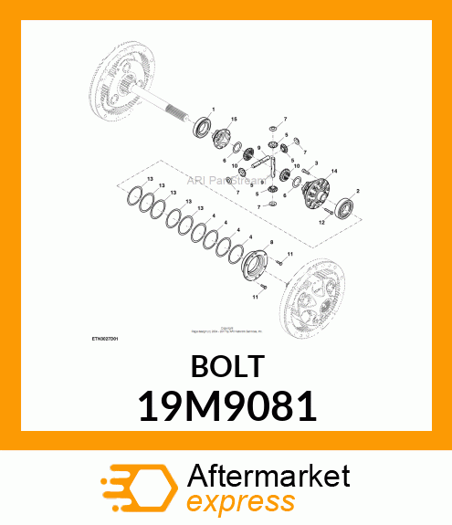 SCREW, HEX HEAD, METRIC 19M9081