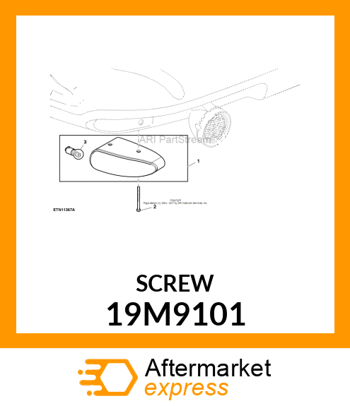 SCREW, HEX SOCKET HEAD, METRIC 19M9101