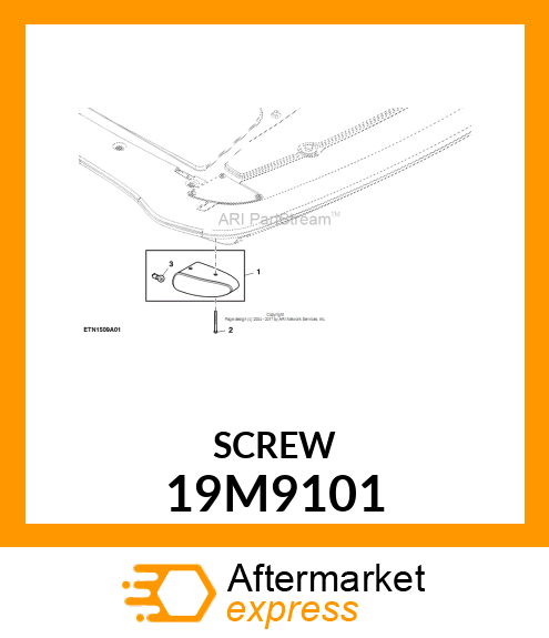 SCREW, HEX SOCKET HEAD, METRIC 19M9101