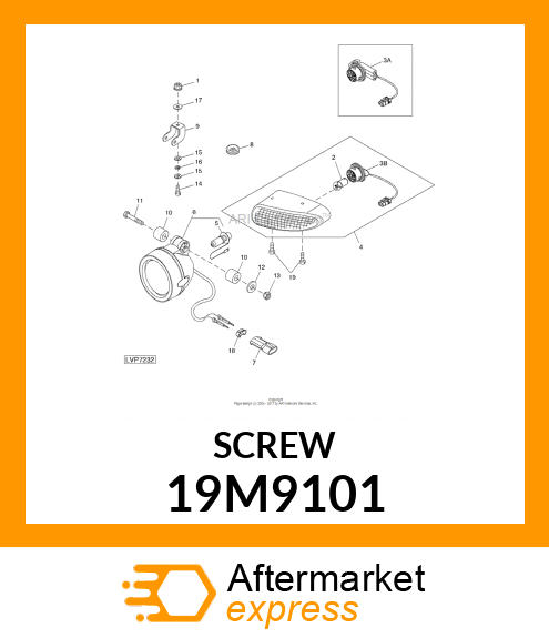 SCREW, HEX SOCKET HEAD, METRIC 19M9101