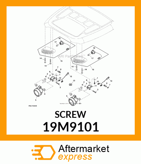 SCREW, HEX SOCKET HEAD, METRIC 19M9101