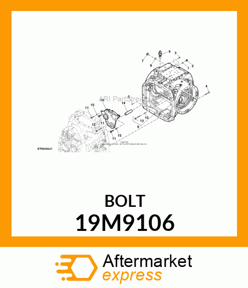 SCREW, FLANGED, METRIC 19M9106