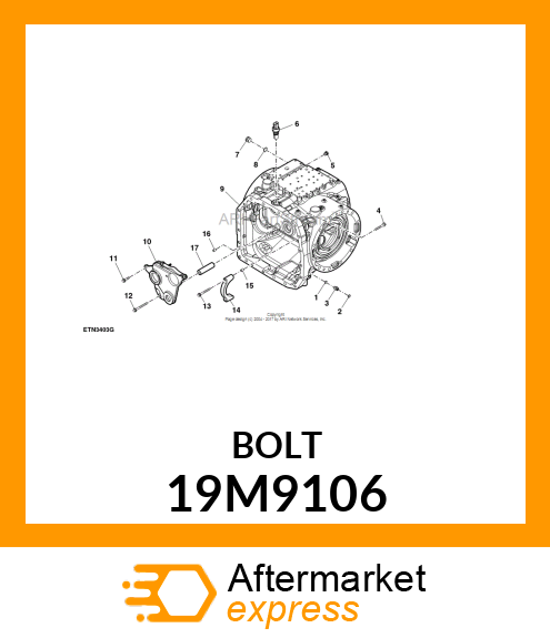 SCREW, FLANGED, METRIC 19M9106