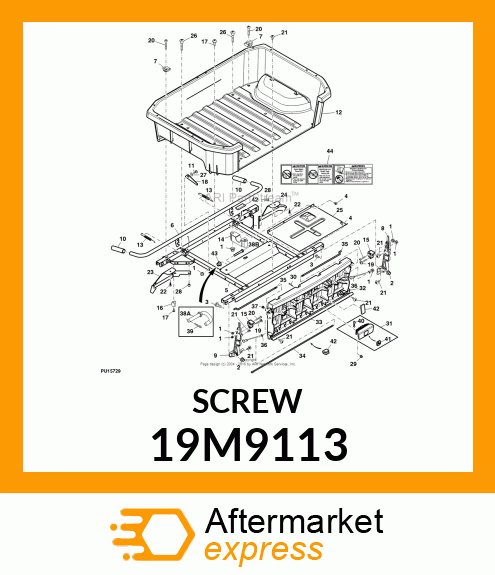 SCREW , HEX SOCKET, OVAL HEAD FLANG 19M9113