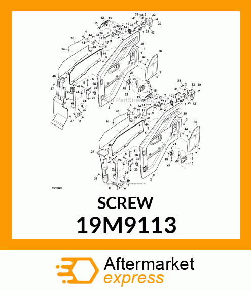 SCREW , HEX SOCKET, OVAL HEAD FLANG 19M9113