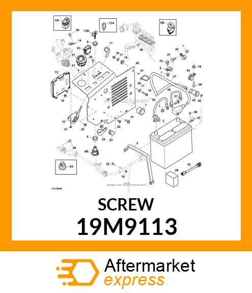 SCREW , HEX SOCKET, OVAL HEAD FLANG 19M9113