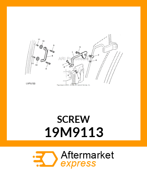 SCREW , HEX SOCKET, OVAL HEAD FLANG 19M9113