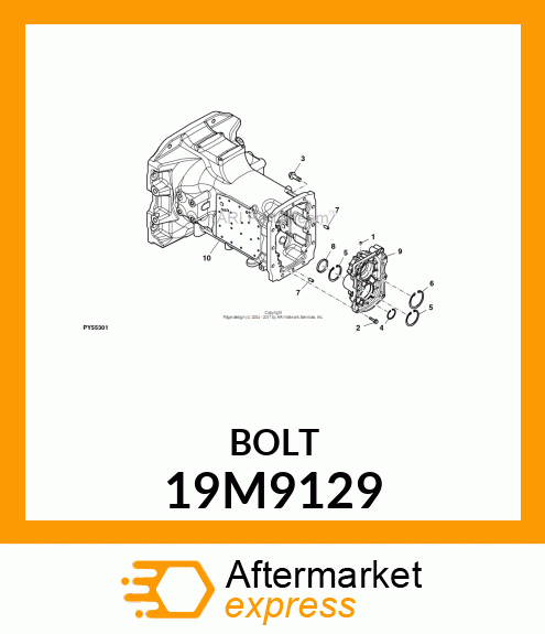 SCREW, FLANGED, METRIC 19M9129